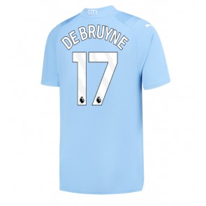 Lacne Muži Futbalové dres Manchester City Kevin De Bruyne #17 2023-24 Krátky Rukáv - Domáci